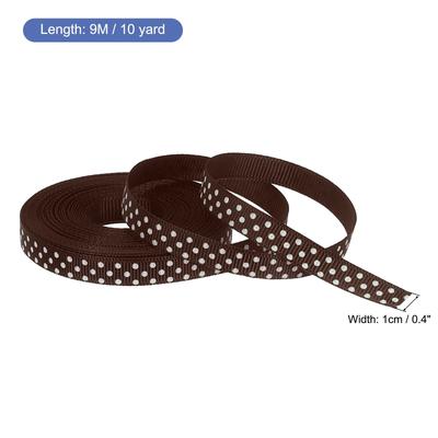 Grosgrain Ribbons with White Dots Ribbon Bow Decoration