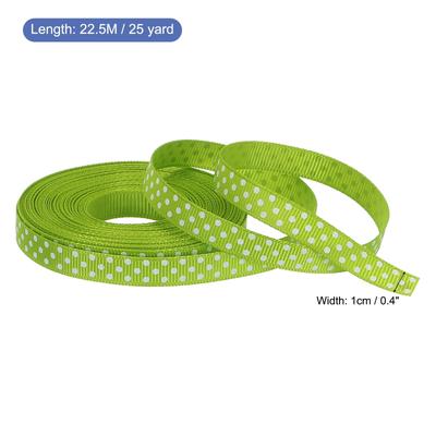 Grosgrain Ribbons with White Dots Ribbon Bow Decoration