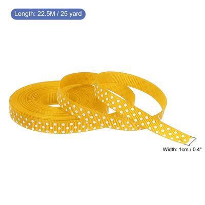 Grosgrain Ribbons with White Dots Ribbon Bow Decoration