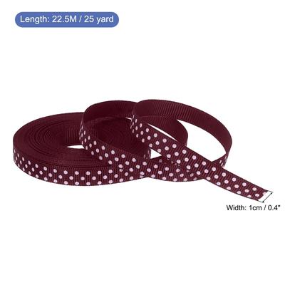 Grosgrain Ribbons with White Dots Ribbon Bow Decoration
