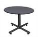 Regency 48 In. Round Kobe X Base Lunchroom Table - Grey - 48 in.