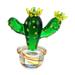 Cactus Glass Blown Crystal Figurines Statue Collectibles Paperweight Hand Art Sculpture Figures