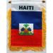 Haiti MINI BANNER FLAG CAR & HOME WINDOW MIRROR HANGING 2 SIDED