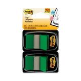2Pack Post-it Standard Page Flags in Dispenser Green 100 Flags/Dispenser (680GN2)
