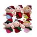 NUOLUX 6PCS Christmas Finger Puppet Doll Set Cartoon Lovely Family Interactive Toy Finger Toy for Kids