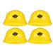 4pcs Yellow Construction Hats Toy Kids Construction Hats Party Construction Hat