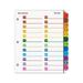 OneStep Printable Table of Contents and Dividers - Double Column 24-Tab 1 to 24 11 x 8.5 White 1 Set