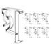 Valance Clips 2inch 12pcs Clear Plastic Hidden Retainer Holder for Window Blind Valance Horizontal Faux & Wood Blinds Parts