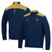 Men's Under Armour Navy Notre Dame Fighting Irish 2023 Motivate Half-Zip Top