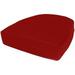 19.5 x 20 x 5 Deep Seating Rounded Back Cushion ( Red)