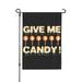 XMXY Give Me Candy Scary Ghost Garden Flags Double Sided Farmhouse Holiday Yard Outdoor Sign Decor Flag 28 x40 inch