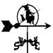 1 Set of Farmhouse Weather Vane Witch Elements Weather Vane Decoration House Roof Mount Weather Vane