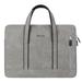 Laptop Bag Computer Messenger Case Notebook Case Shoulder Bag Travel Briefcase-Light Gray-15/15.4/15.6 inches