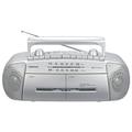 [2023 Newest] Ohm Electric AudioComm Boombox Double Boombox Radio Cassette Player Portable Built-in Microphone Karaoke Heavy Bass Emphasis Wide FM Double Radio Cassette Recorder AM/FM Stereo RCS-571Z