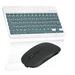 Rechargeable Bluetooth Keyboard and Mouse Combo Ultra Slim Full-Size Keyboard and Mouse for Dell Inspiron 15.6â€™â€™ Laptop and All Bluetooth Enabled Mac/Tablet/iPad/PC/Laptop -Pine Green with Black Mouse