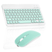 Rechargeable Bluetooth Keyboard and Mouse Combo Ultra Slim Full-Size Keyboard and Mouse for Lenovo Thinkpad X1 Carbon 9th Gen Laptop and All Bluetooth Enabled Mac/Tablet/iPad/PC/Laptop - Teal