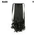 Fashion Women Beauty Hair Extensions Hairpiece Curly Wavy Horse Tail 38-58cm Medium Length Wig Pear Flower Big Wave Wrap Around Ponytail BLACK M