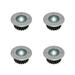 Sinhoon 4pcs ABS + Stainless Steel Solar Floor Lights IP44 Waterproof Ground Light 600mAh Solar Buried Light Eco-Friendly Ground Lamp Intelligent Sensor Lamp for Lawn Garden Park