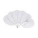 Sufanic 12 Pack White Folding Fans- Heart Shaped Handheld Folding Accordion Paper Fans Assortment with Plastic Handle for Wedding Birthday Celebration Party Favors Bag Filler