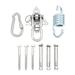 Swing Hook Hammock Hanging Kit Hooks Chair Connector Suspension Carabiners Hooks Snap Spring 360Â° Indoor Outdoor Porch