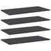 Dcenta 4 Piece Bookshelf Boards Engineered Wood Replacement Panels Display Stand Shelves for Bookcase Storage Cabinet Shelf Unit 31.5 x 15.7 x 0.6 Inches (W x D x H)