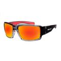 Sunglasses for Men ANSI Z87 Eyewear 2 -Tone with Red Mirror Lens BG104RMRF