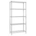 HElectQRIN Wire Shelving 5 Tier Storage Metal Shelf Organizer Rack with Height Adjustable NSF Heavy Duty Shelves Unit for Kitchen Bathroom Garage 36 inch Lx14 Wx72 H 1250Lbs(Chrome)