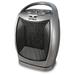 HYYYYH Portable Oscillating Ceramic w/Thermostat Heater Grey