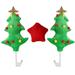 Bestonzon 3pcs in 1 Set Christmas Creative Car Decorative Tree and Star Car Costume Kit Vehicle Windows Ornaments Christmas Costume Auto Exterior Gift Accessories