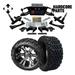 Hardcore Parts 6â€� Heavy Duty Double A-Arm Suspension Lift Kit for Club Car DS Golf Cart (2004.5-Up) with 14 Machined/Black Vampire Wheels and 23 x10 -14 DOT rated All-Terrain tires