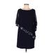 Xscape Casual Dress - Shift: Blue Print Dresses - Women's Size 8