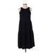 Everlane Casual Dress - Midi Crew Neck Sleeveless: Black Print Dresses - Women's Size 2X-Small