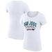 Women's G-III 4Her by Carl Banks White San Jose Sharks Filigree Logo Fitted T-Shirt