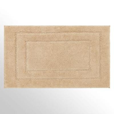Weston Rectangle Bath Rug Mat, 40 x 24, Flax