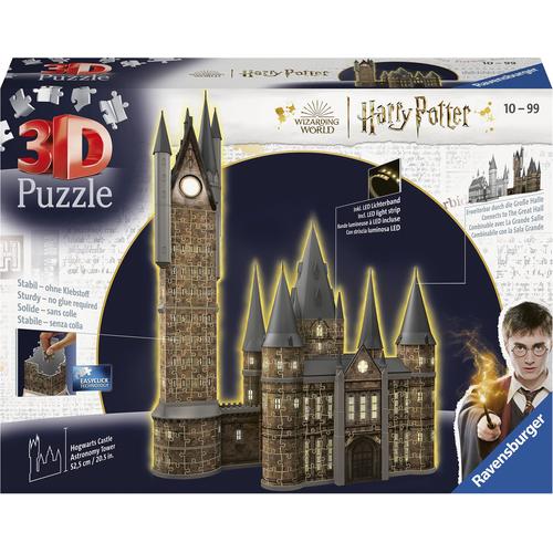 3D-Puzzle RAVENSBURGER ""Harry Potter Hogwarts Schloss - Astronomieturm Night Edition"" Puzzles bunt Kinder Made in Europe; FSC - schützt Wald weltweit