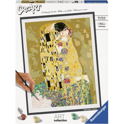 Malen nach Zahlen RAVENSBURGER "CreArt, ART Collection, The Kiss (Klimt)", bunt, Malvorlagen, Kinder, Made in Europe Image