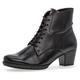 Schnürstiefelette GABOR "Palma" Gr. 39, schwarz Damen Schuhe Reißverschlussstiefeletten mit Innenreißverschluss