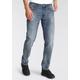 Tapered-fit-Jeans BRUNO BANANI "Callan" Gr. 29, Länge 32, blau (dunkelblau) Herren Jeans Tapered-Jeans