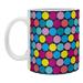 East Urban Home Hectagons Coffee Mug Ceramic in Blue/Brown/Pink | 3.25 H x 3 W in | Wayfair EHME8866 33820333