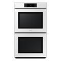 Samsung Bespoke 5.1 cu. ft. 7 Series Double Wall Oven w/ AI Camera, Flex Duo, & Steam Cook in Gray/White | 51.5 H x 29.75 W x 26.63 D in | Wayfair