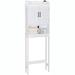 Red Barrel Studio® Freestanding over-the-Toilet Storage Manufactured Wood in White | 66.9 H x 22.4 W x 7.4 D in | Wayfair