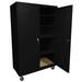 WFX Utility™ Mobile Storage, Metal in Black | 78 H x 48 W x 18 D in | Wayfair BCA0B7B7A5A845748C6CC9FE62CC0179