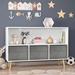 Isabelle & Max™ Acencion 23.62" H X 35.43" W Toy Storage Wood in Brown/White | 23.62 H x 35.43 W x 11.02 D in | Wayfair