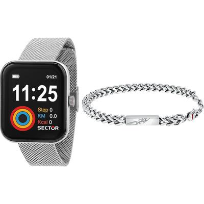 Sector - Smartwatch Edelstahl Schmuck-Set 1 ct Herren (129.79 € / 1 ct)