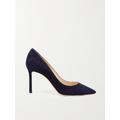 Jimmy Choo - Romy 85 Suede Pumps - Navy