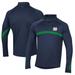 Men's Under Armour Navy Notre Dame Fighting Irish Game Day Raglan Quarter-Zip Top