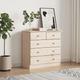 vidaXL Chest of Drawers ALTA 77x35x73 cm Solid Wood Pine