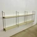 vintage String Regal | Nisse Strinning | made in sweden | danish modern 1970s | white boards | wall unit system wandregal Regalsystem