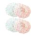 8pcs Plastic Waterproof Shower Caps Printed Bathroom Shower Hat Fashion Bath for Home (Pink + Blue)