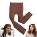 Ruanlalo Hair Curler Bouncy Good Curls Trouser-shaped Soft Excellent Ductility Curly Hair Fabric Trouser-shaped Heatless Curler Hair Salon-Brown